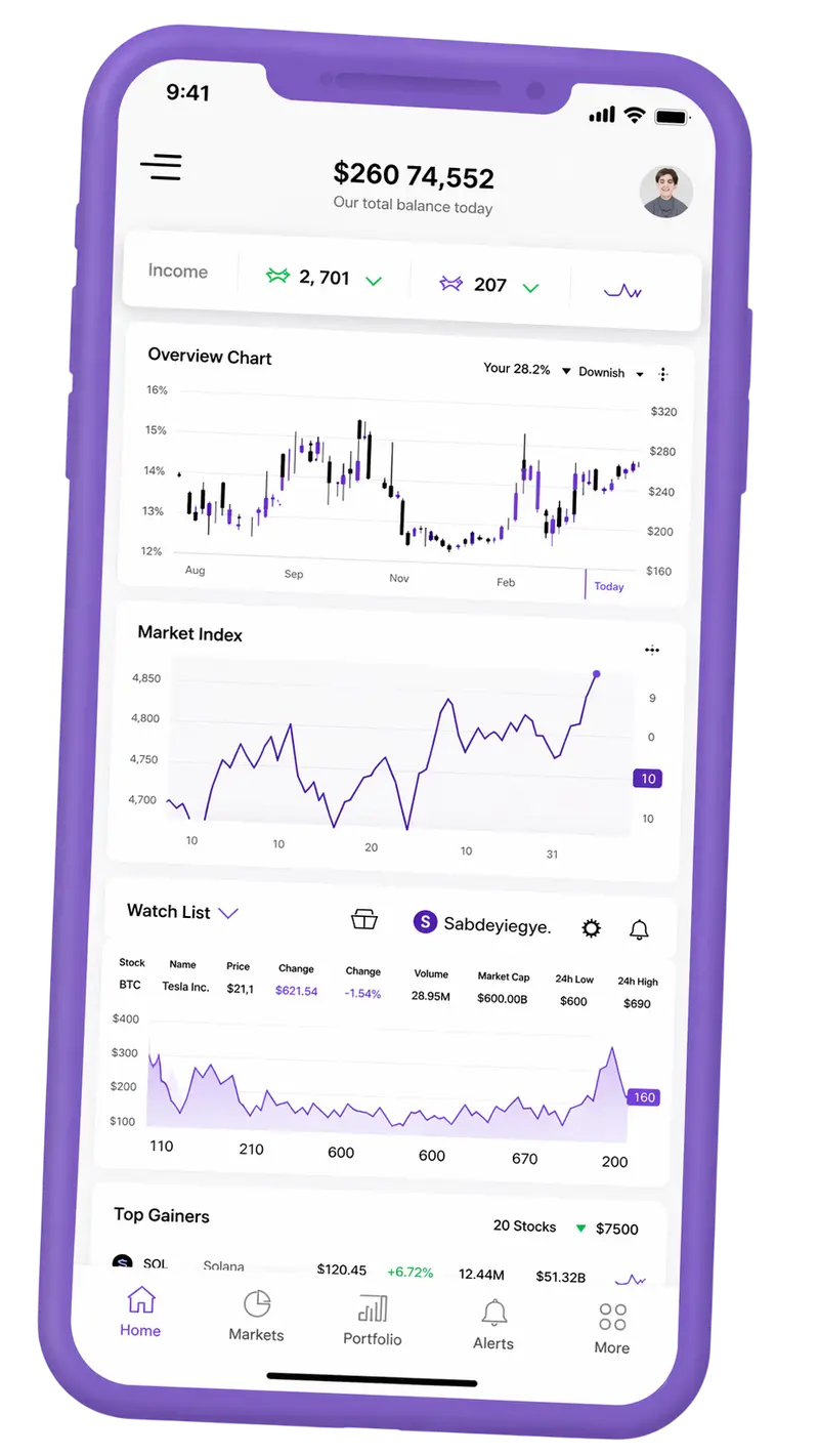Cryptonix AI — piattaforma di trading su mobile